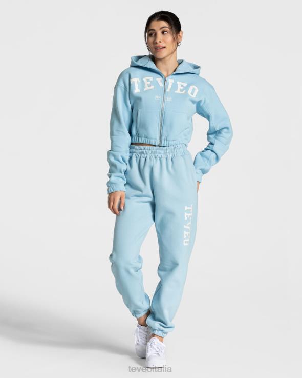TEVEO Felpa con cappuccio e zip universitaria FPR0H44 vestiario bambina blu donne
