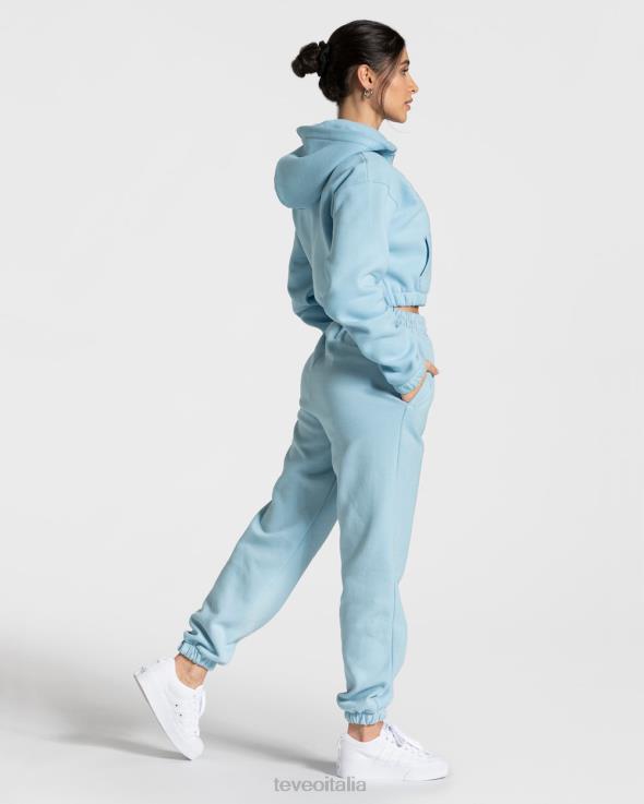 TEVEO Felpa con cappuccio e zip universitaria FPR0H44 vestiario bambina blu donne