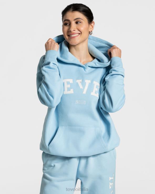 TEVEO felpa con cappuccio oversize da college FPR0H37 vestiario bambina blu donne