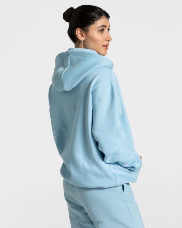 TEVEO felpa con cappuccio oversize da college FPR0H37 vestiario bambina blu donne