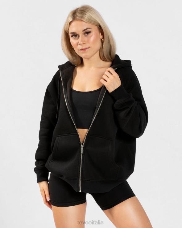 TEVEO giacca oversize color caramello FPR0H12 vestiario nero donne