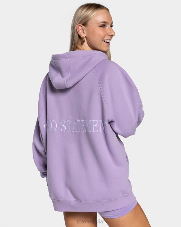TEVEO giacca oversize di tendenza FPR0H22 vestiario lilla donne