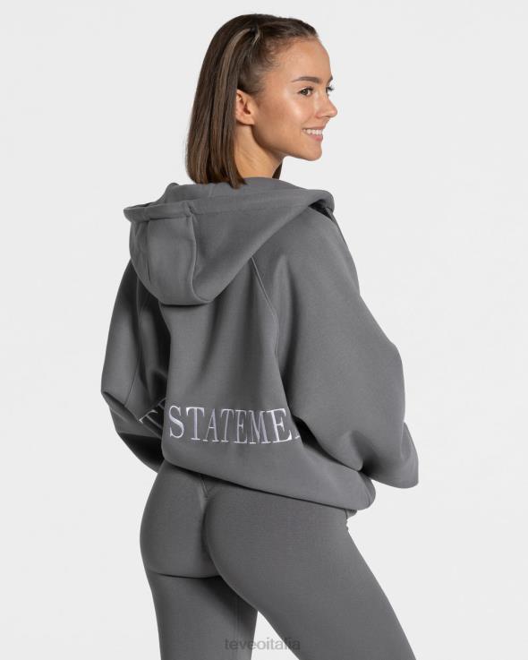 TEVEO giacca oversize di tendenza FPR0H23 vestiario grafite donne