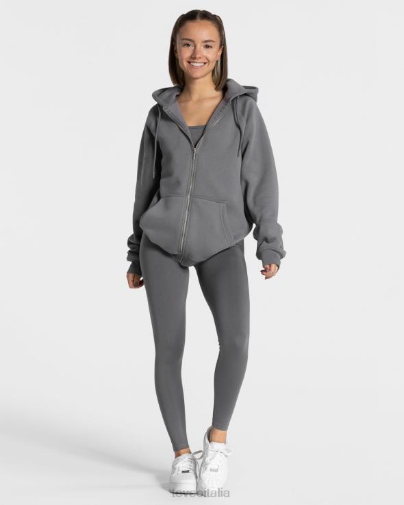 TEVEO giacca oversize di tendenza FPR0H23 vestiario grafite donne