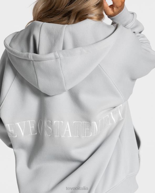 TEVEO giacca oversize di tendenza FPR0H24 vestiario grigio chiaro donne