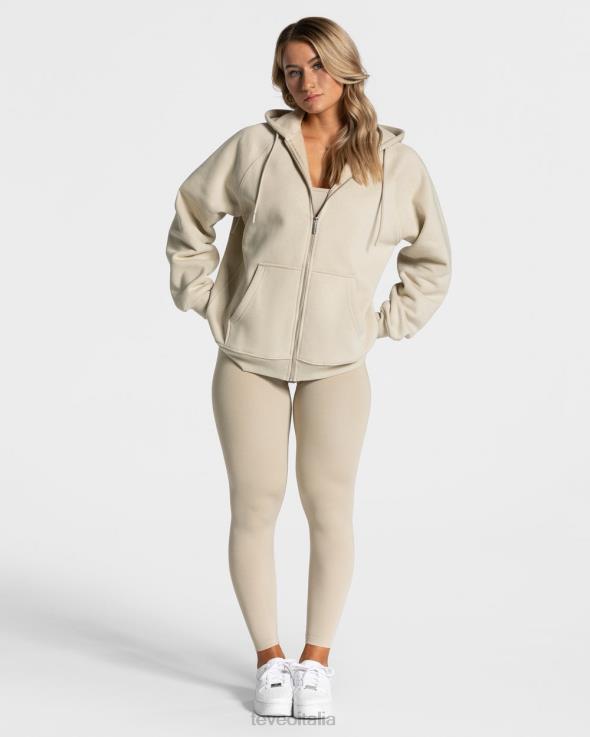 TEVEO giacca oversize di tendenza FPR0H30 vestiario sabbia donne