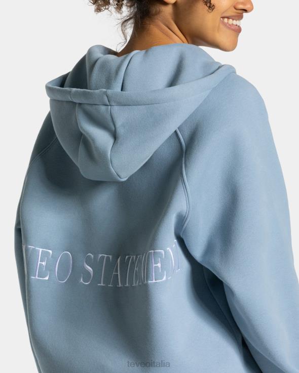 TEVEO giacca oversize di tendenza FPR0H32 vestiario Blu acciaio donne