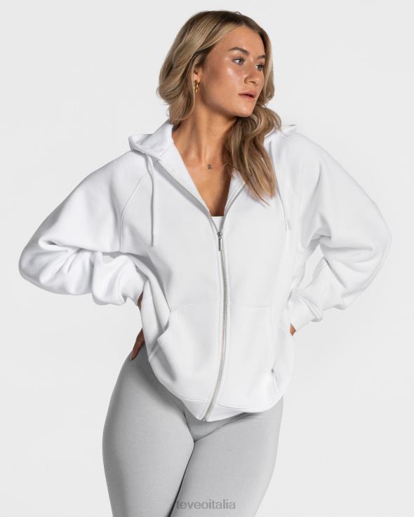 TEVEO giacca oversize di tendenza FPR0H33 vestiario bianco donne