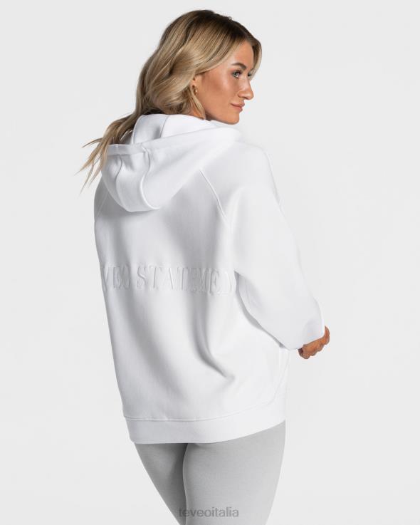 TEVEO giacca oversize di tendenza FPR0H33 vestiario bianco donne