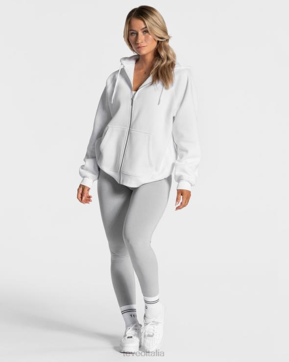 TEVEO giacca oversize di tendenza FPR0H33 vestiario bianco donne