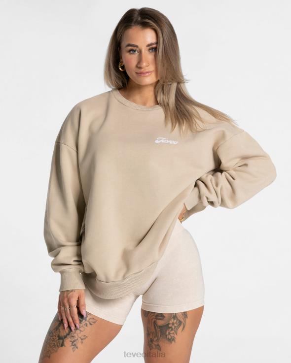 TEVEO maglione oversize acido FPR0H4 vestiario sabbia donne