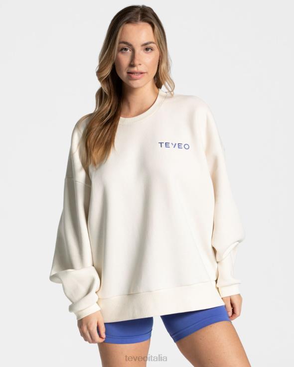 TEVEO maglione oversize caratteristico FPR0H15 vestiario bianco donne