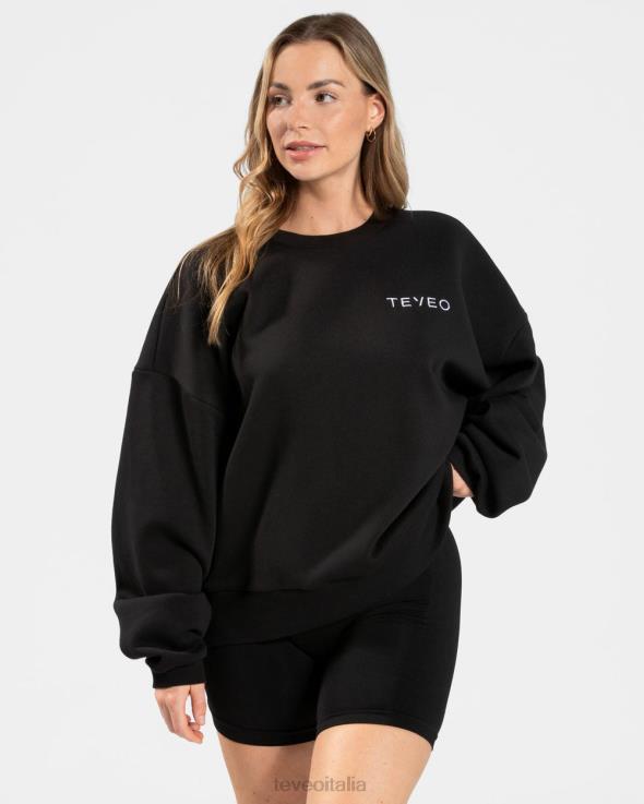 TEVEO maglione oversize caratteristico FPR0H16 vestiario nero donne