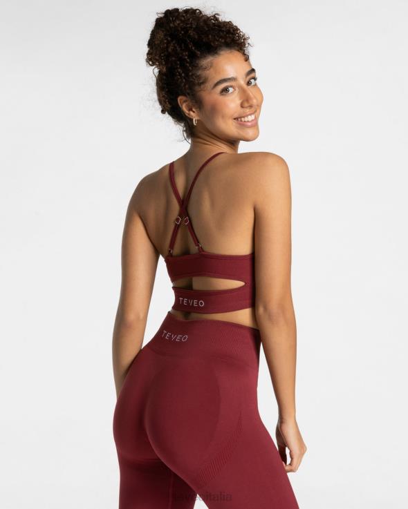 TEVEO elevare bh FPR0H288 vestiario vino rosso donne