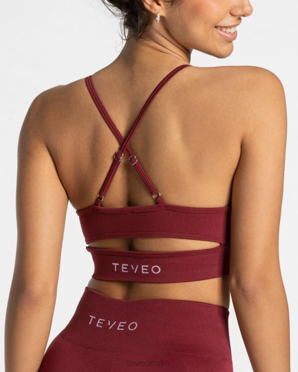 TEVEO elevare bh FPR0H288 vestiario vino rosso donne