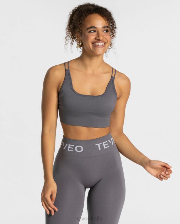 TEVEO grafite senza schienale per tutti i giorni FPR0H425 vestiario superiore donne