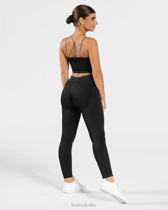 TEVEO parte superiore elegante con spalline FPR0H412 vestiario nero donne