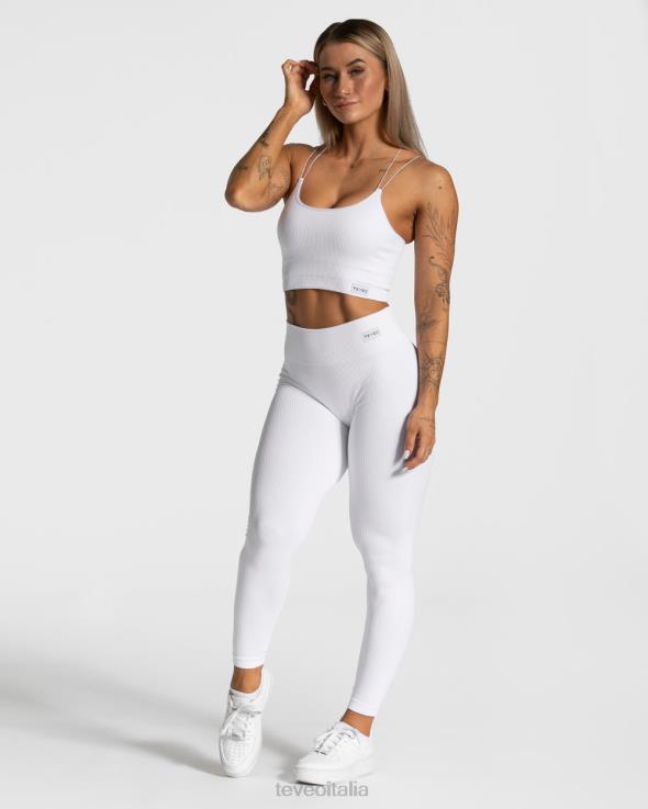 TEVEO parte superiore elegante con spalline FPR0H414 vestiario bianco donne