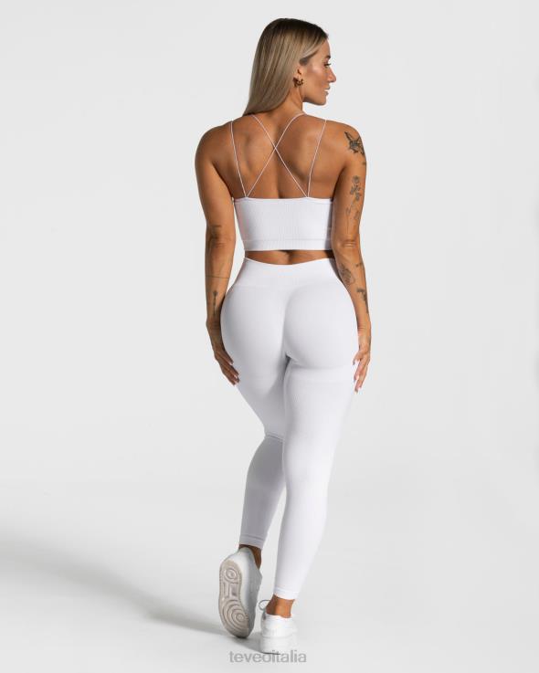 TEVEO parte superiore elegante con spalline FPR0H414 vestiario bianco donne