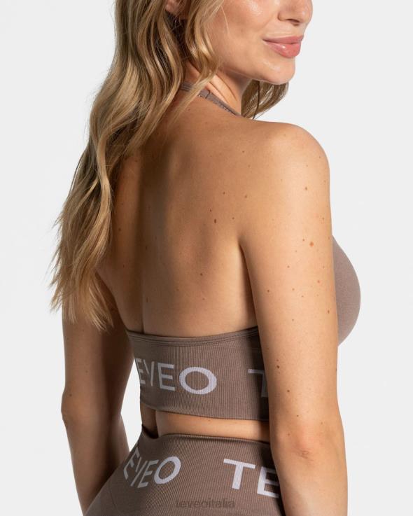 TEVEO portacollo firmato bh FPR0H312 vestiario moka donne