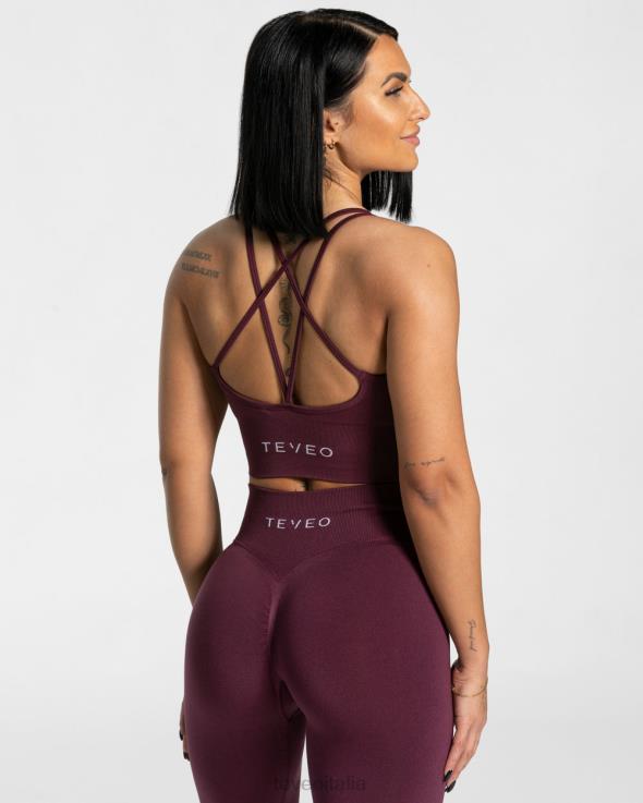 TEVEO reggiseno di tendenza FPR0H328 vestiario prugna donne