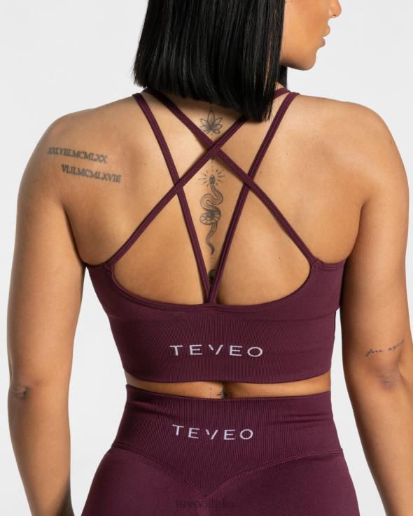 TEVEO reggiseno di tendenza FPR0H328 vestiario prugna donne
