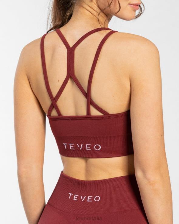 TEVEO scrunch senza tempo bh FPR0H347 vestiario vino rosso donne