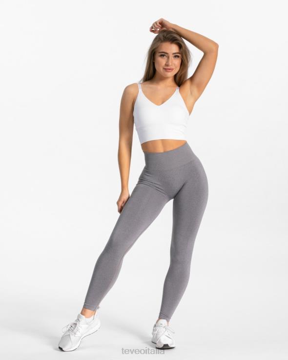 TEVEO top a V essenziale FPR0H385 vestiario bianco donne