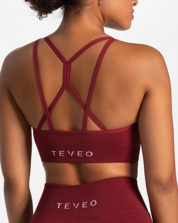 TEVEO vero bh FPR0H376 vestiario vino rosso donne