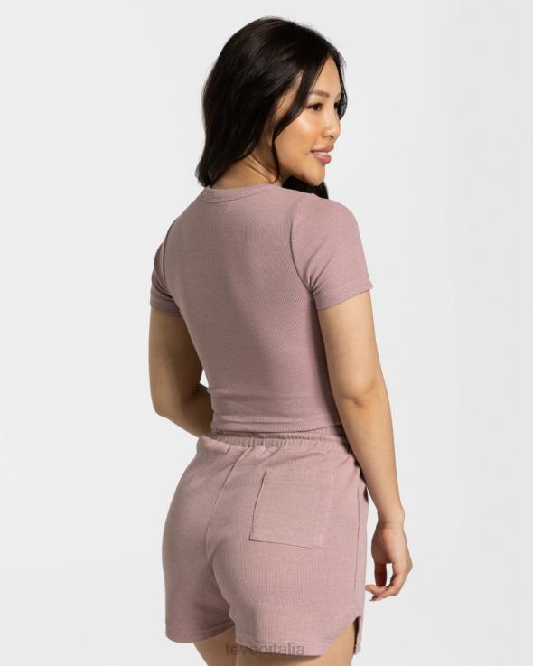 TEVEO maglietta da salotto FPR0H480 vestiario rosa antico donne