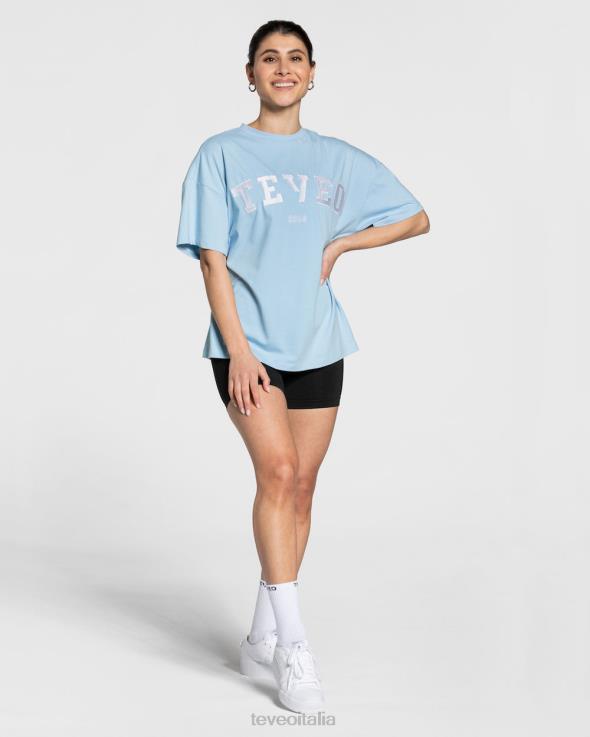 TEVEO maglietta oversize universitaria FPR0H479 vestiario bambina blu donne