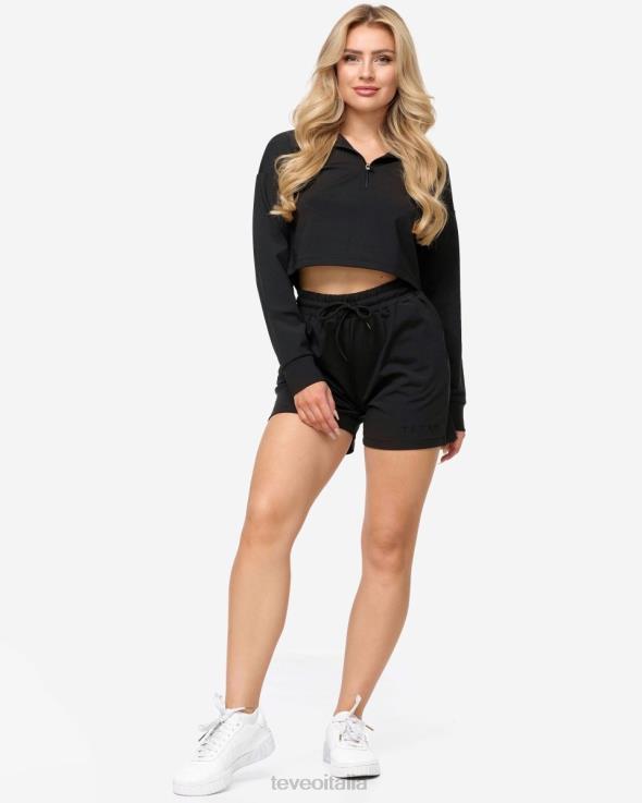 TEVEO affascinante corto oversize FPR0H198 vestiario nero donne