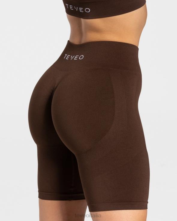 TEVEO affascinante corto scrunch FPR0H199 vestiario marrone donne