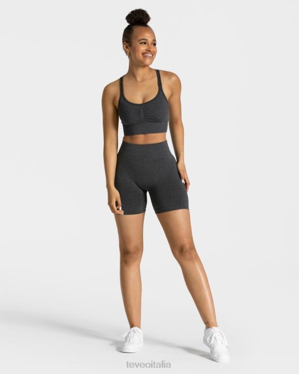 TEVEO corto scrunch senza tempo FPR0H215 vestiario grigio scuro donne