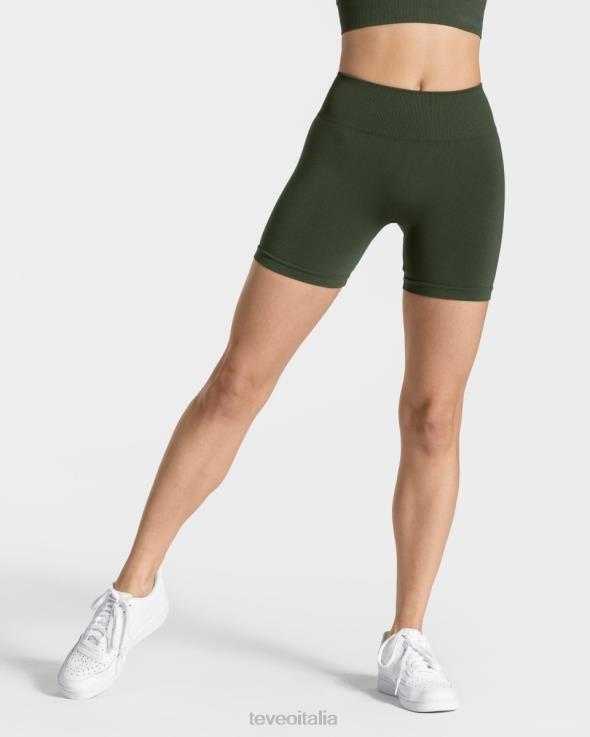 TEVEO corto scrunch senza tempo FPR0H218 vestiario cachi donne