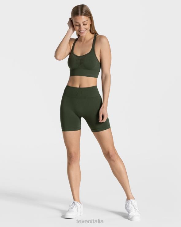 TEVEO corto scrunch senza tempo FPR0H218 vestiario cachi donne