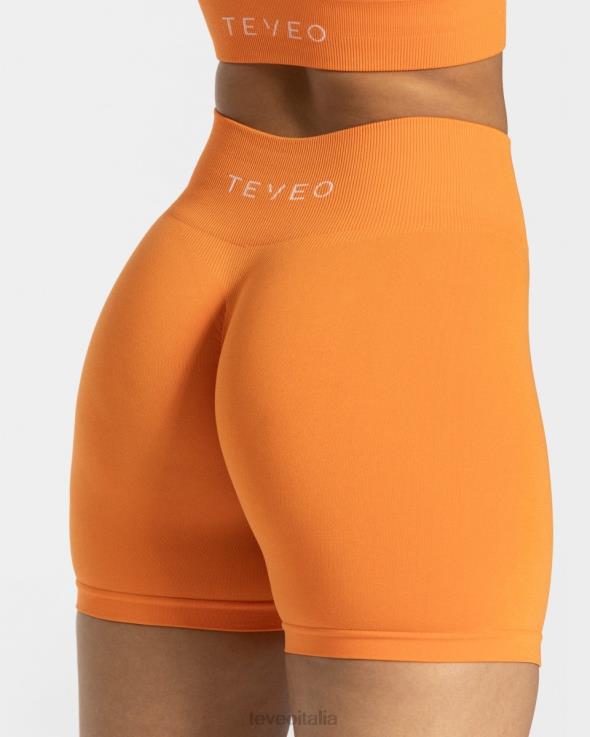 TEVEO corto scrunch senza tempo FPR0H220 vestiario arancia donne