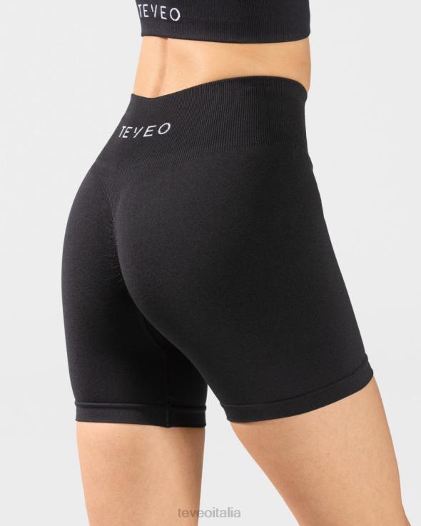 TEVEO corto scrunch senza tempo FPR0H223 vestiario nero donne
