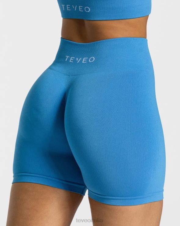 TEVEO corto scrunch senza tempo FPR0H224 vestiario blu estivo donne
