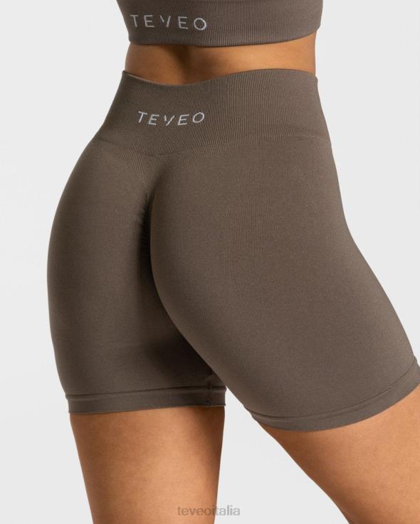 TEVEO corto scrunch senza tempo FPR0H226 vestiario tortora donne