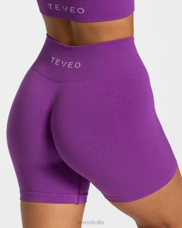 TEVEO corto scrunch senza tempo FPR0H227 vestiario viola donne