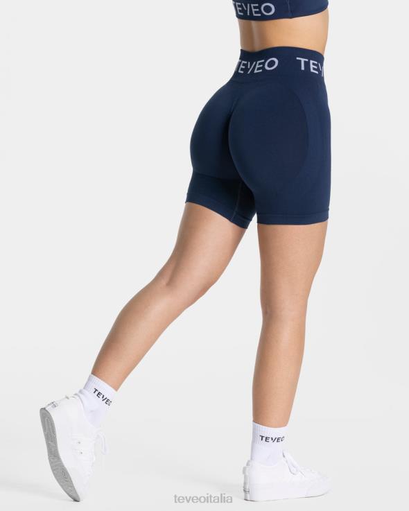 TEVEO pantaloncini scrunch caratteristici FPR0H186 vestiario blu scuro donne