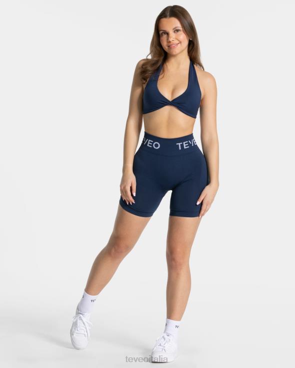 TEVEO pantaloncini scrunch caratteristici FPR0H186 vestiario blu scuro donne