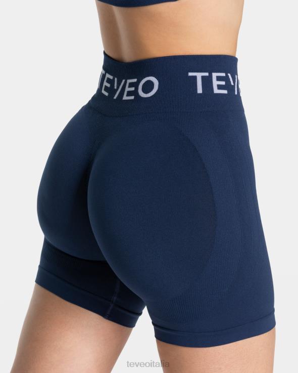 TEVEO pantaloncini scrunch caratteristici FPR0H186 vestiario blu scuro donne
