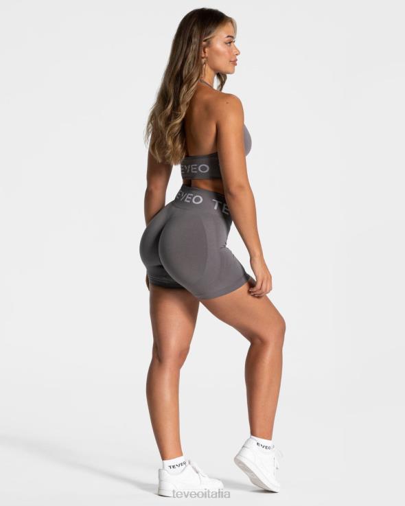 TEVEO pantaloncini scrunch caratteristici FPR0H193 vestiario grafite donne