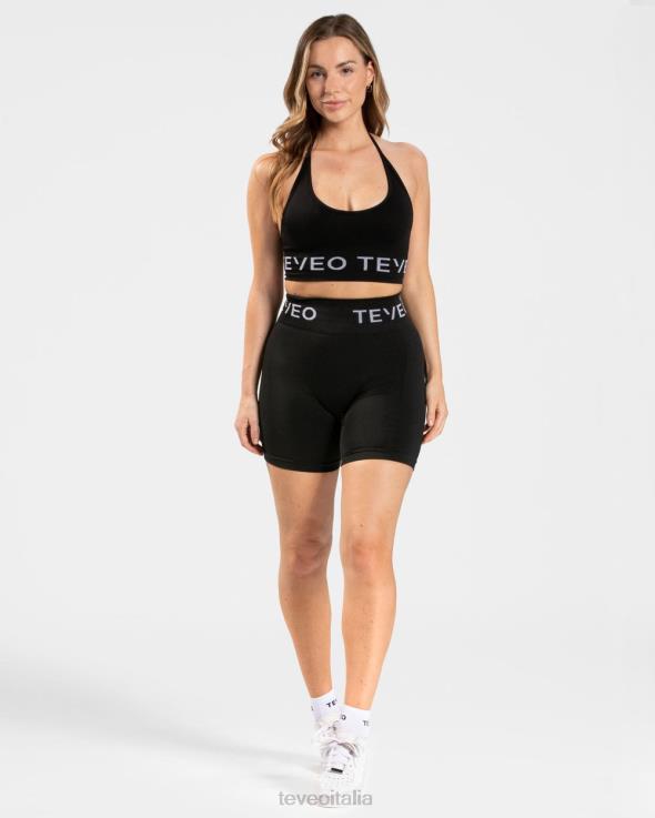 TEVEO pantaloncini scrunch caratteristici FPR0H194 vestiario nero donne