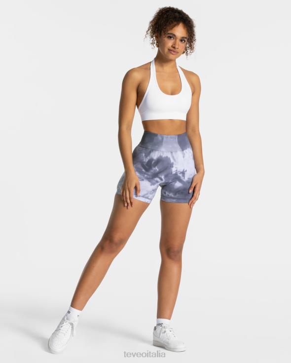 TEVEO pantaloncini scrunch tie dye FPR0H184 vestiario tempestoso donne