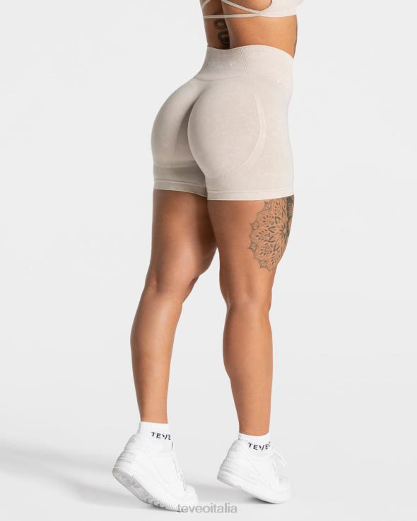 TEVEO scrunch acido nascosto corto FPR0H181 vestiario sabbia donne