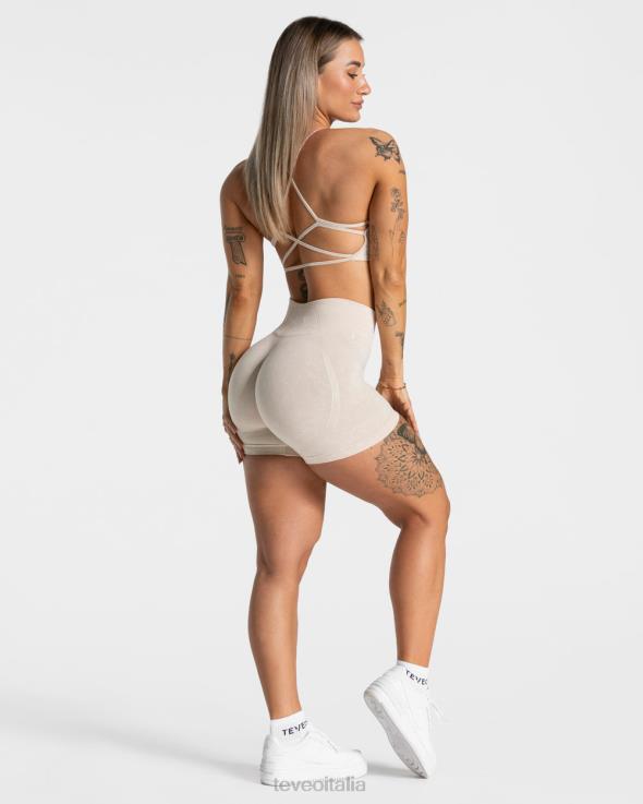 TEVEO scrunch acido nascosto corto FPR0H181 vestiario sabbia donne