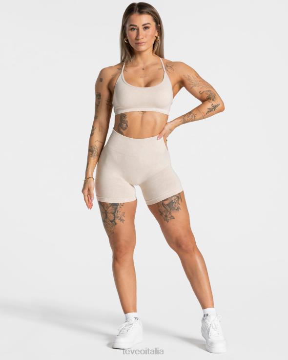 TEVEO scrunch acido nascosto corto FPR0H181 vestiario sabbia donne